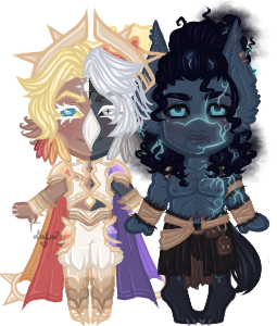 Tagan x Avik, teratris on Toyhouse